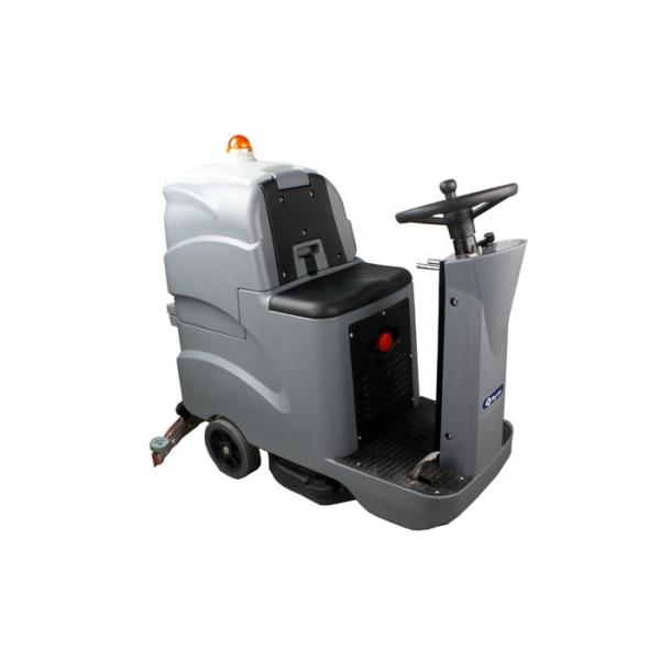 Two Batteries Hard Floor Scrubber Machine / Electric Floor Brush Scrubber