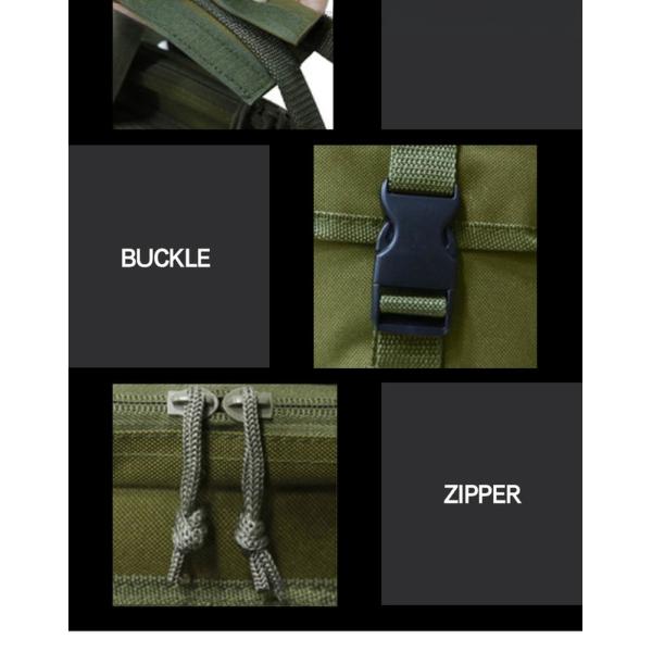 Outdoor Camping Backpack with 3 Bags Molle Bag and Polyester Material