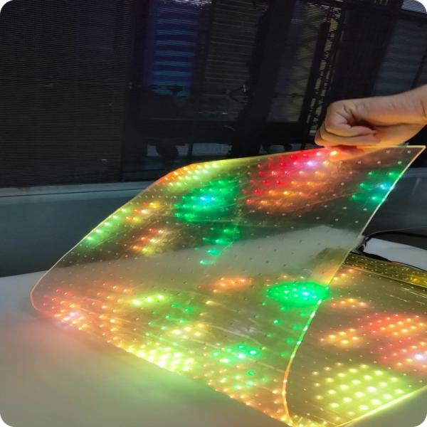 led crystal film screen transparent screen film screen holographic waterproof high-definition transparent screen crystal film screen