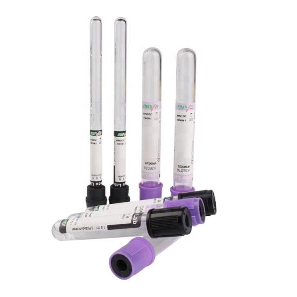 Medical Glass Plastic Edta Disposable Vacutainer Vacuum Blood Sample Test Collection Tube