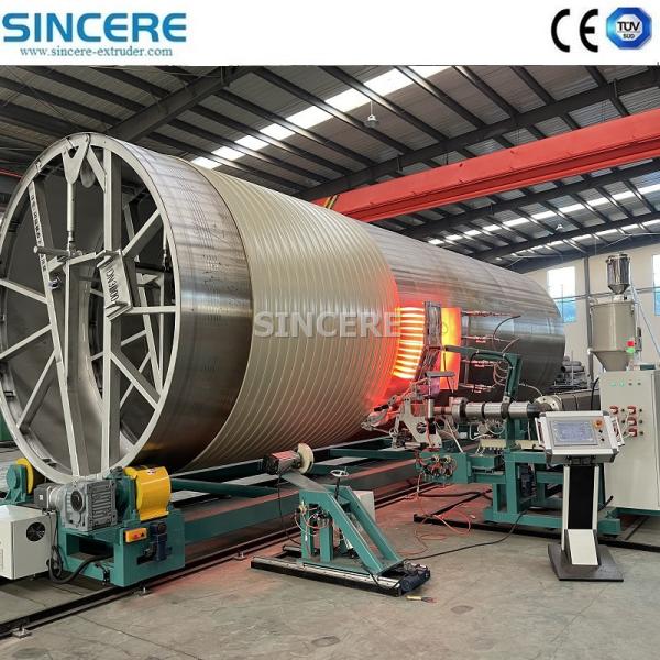 Dn200mm-6500mm Corrugated Pipe Extrusion Line HDPE Corrugated Pipe Extruder