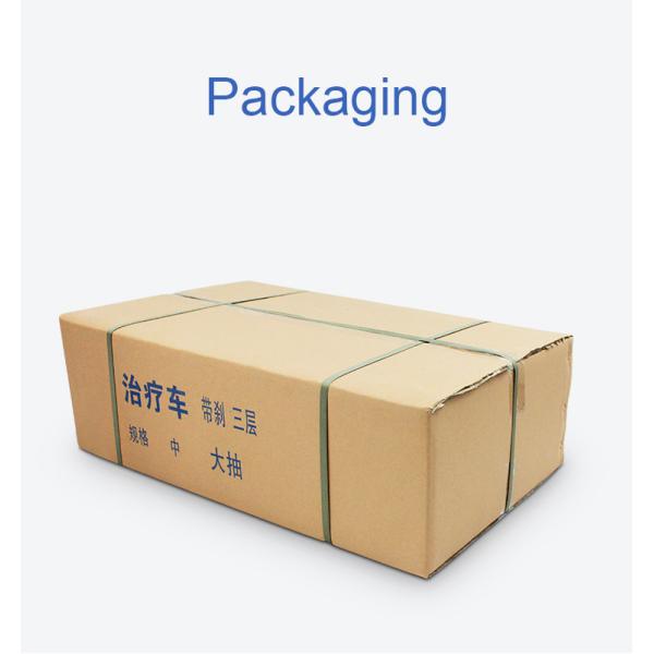 2 capas Hospital de acero inoxidable carro de instrumentos médicos