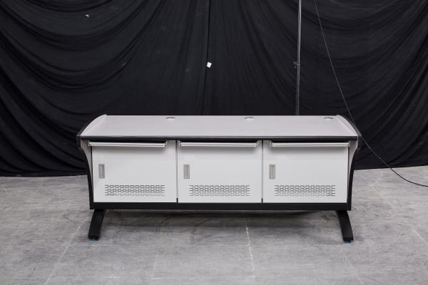 Industrial Control Room Wood Surface Three Person Operating Table with Easy Assemble