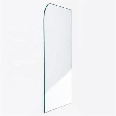 EN12150/CE/SGCC/Australian Certificate Tempered Glass for Single Fixed Frameless Radius Shower Door