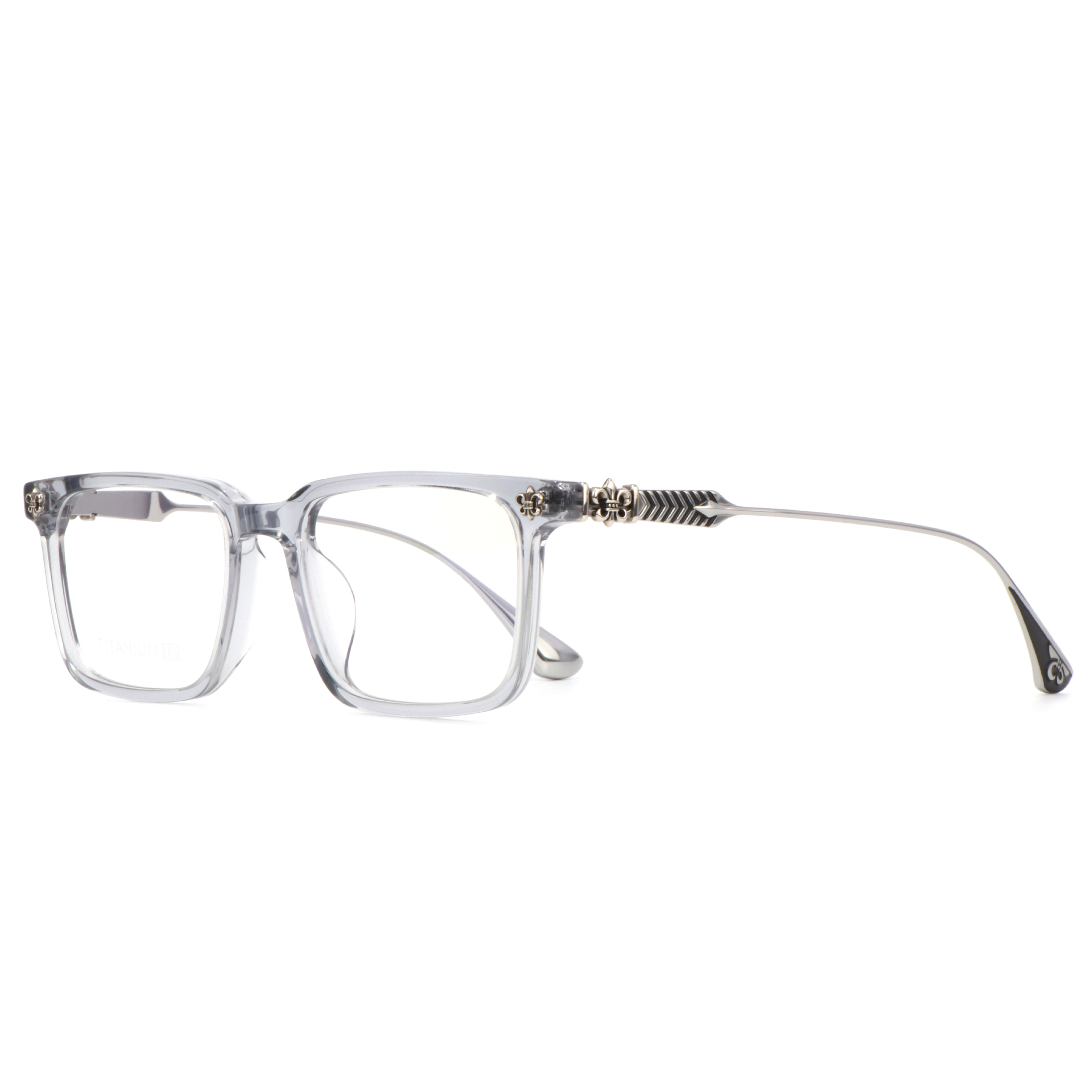 CHARMLIBRARY Model 8307 Marble Print Mixed White Red Tortoiseshell Titanium Acetate Ultra Light Durable Unisex Wear Glasses