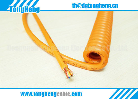 Light Duty Auxiliary Switch Long Flex Life TPU Coiled Cable