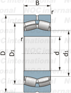 SKF 22320 CCJA/W33VA405 Spherical roller bearing SKF Bearing W33 - Lubrication Groove and 3 Holes