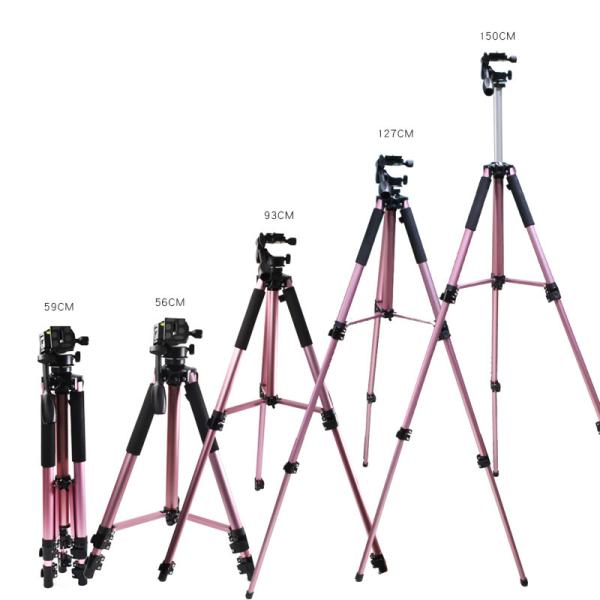 0.55m-1.4m 360 Degree Rotating Tripod , FCC Vlog Stand For Iphone