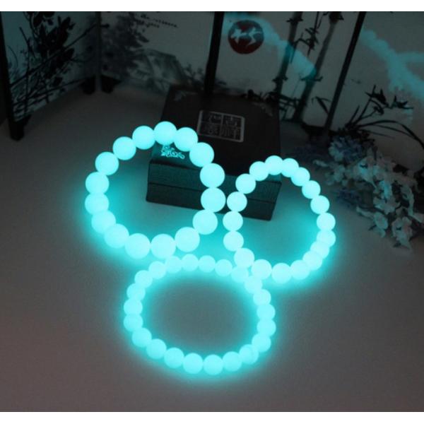 Браслет дам люминисцентный каменный с естественными шариками жемчуга ночи