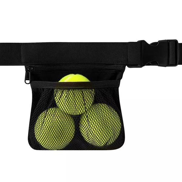 Oxford Fabric Custom Tennis Ball Holder Bag Waist Pouch 21cm For Tennis Ball