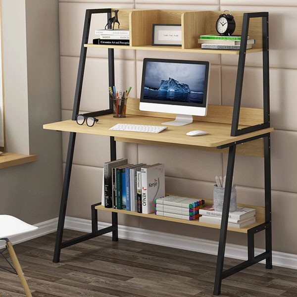Gaming Desk Design Foldable Bookshelf Metal and Wood Office Furniture for Home Office