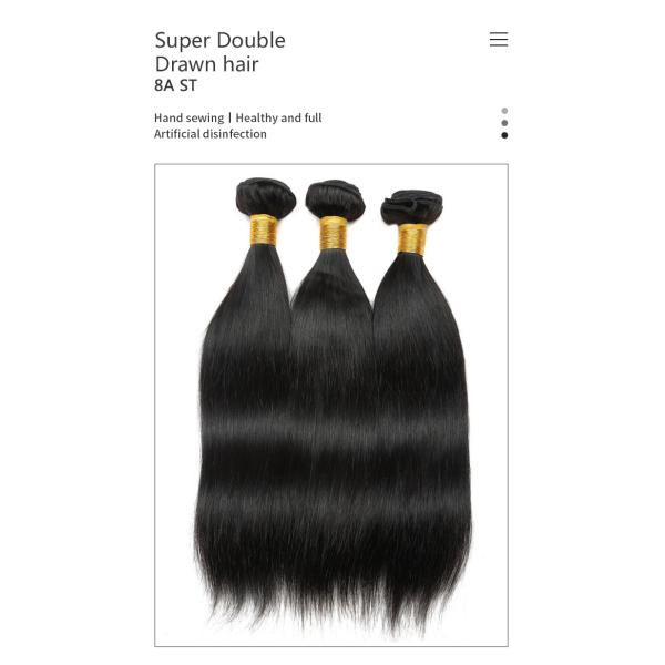 St 8A Straight Tangle Free 12inch Real Human Hair Bundles No Shedding No Smelling