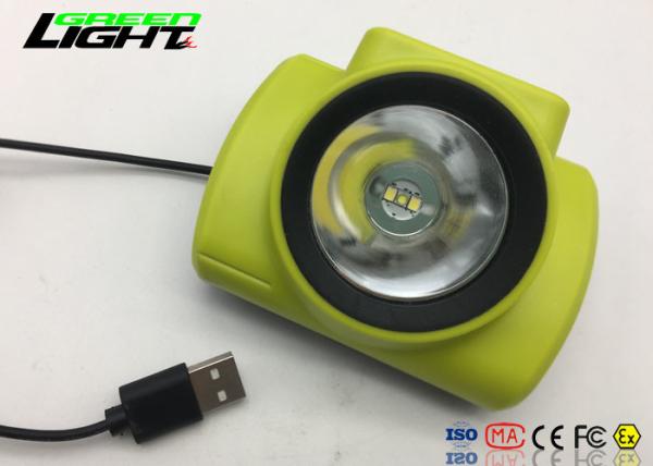 IP68 Waterproof Miner Safety Lamp , Miners Helmet Light With Li - Ion Battery