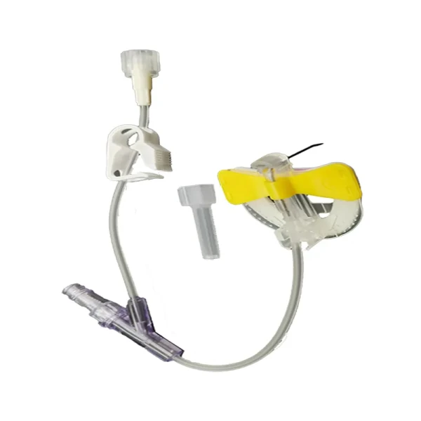 CE ISO13485 Certified Disposable Medical Infusion Set Non Coring Safety Huber Needle