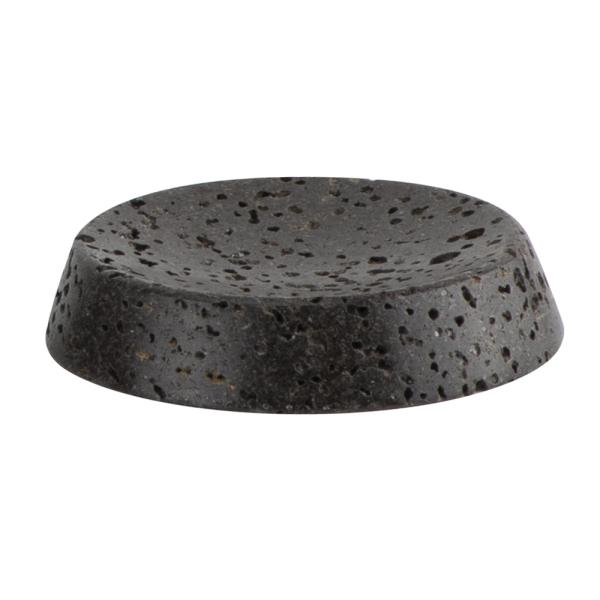 Аксессуары для ванной из черного мрамора из травертина создают коническую форму