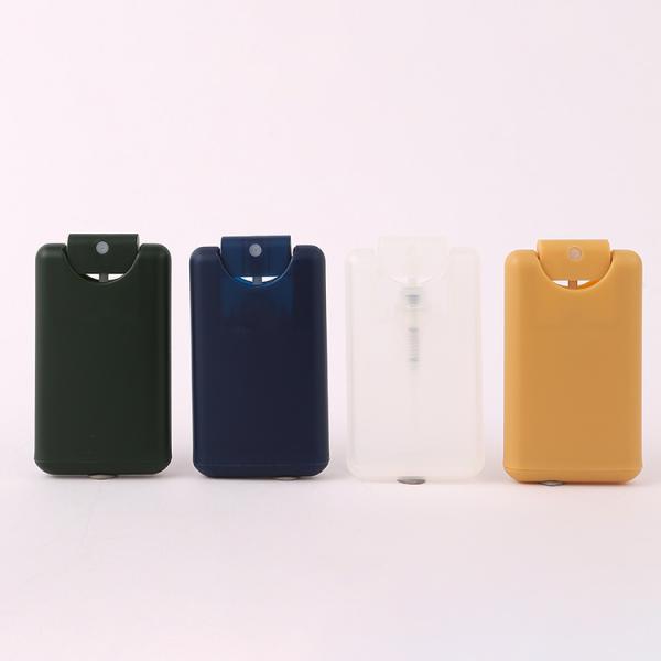 PP Plastic Pocket Sized 20ml White Green White Blue Yellow Empty Credit Card Perfume Bottle for Industrial Cosmetic