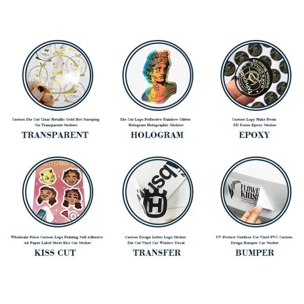 Holographic Vinyl Tamper Seal Stickers
