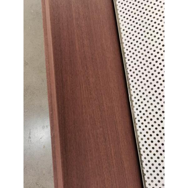2/2/0.5mm Veneer Oak Aluminium Panels Microperforated Metal Wall Soundproofing Board