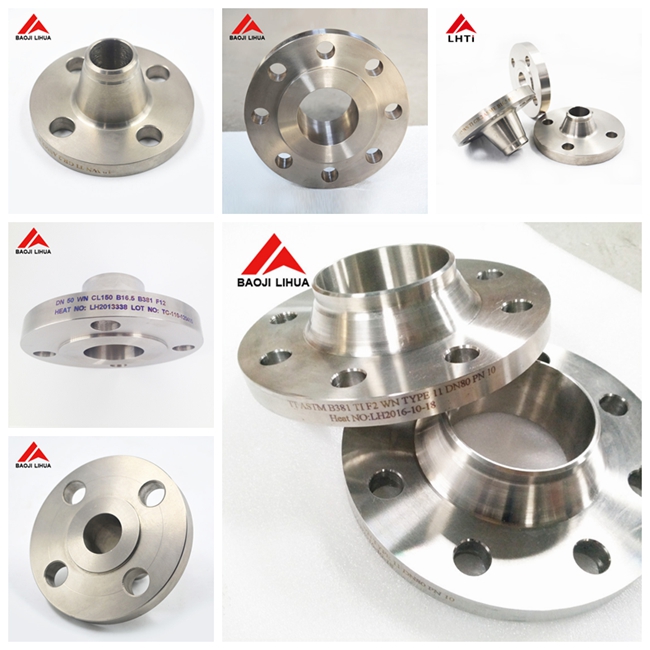 Фланец титана WN Gr2, сваривая поверхность фланца DN10-DN600 RF шеи