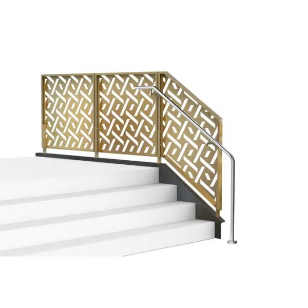 Внутренний современный алюминиевый перила огнеупорный анодированный алюминиевый перил