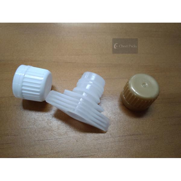 Casquillo plástico del canalón de la torsión para la bolsa líquida plástica que empaqueta, material de la categoría alimenticia