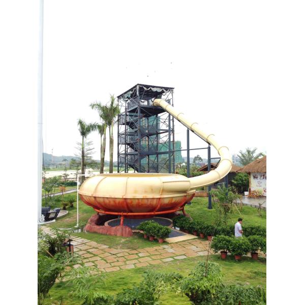 Подгонянные ексситинг водные горки стеклоткани парка Аква/скольжение тела для потехи воды