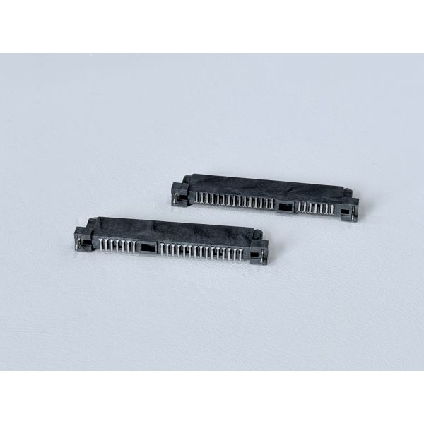 SATA 22P Female Connector | Pin SMT PCB Terminal Connector | G/F Gold-Plated Electrical Signal Female Connector for Server, Automotive, Wire Cable Applications