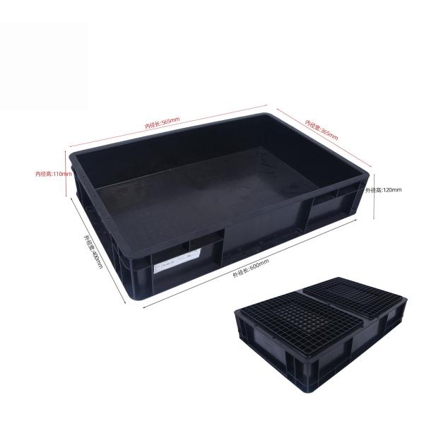 600*400mm ESD Plastic Box ESD Storage Bins Conductive Crate for electronic parts