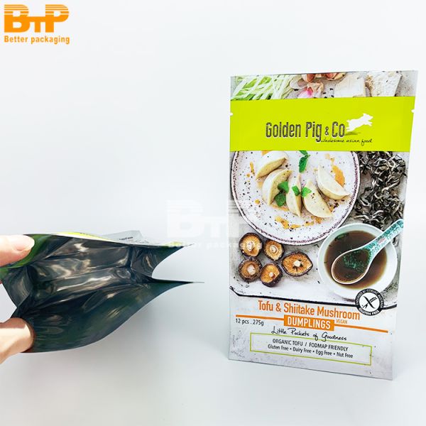 Aluminum Box Pouch of Eight Side-sealing Bag Flat Bottom Pouch square Bottom Bags for Food Packaging