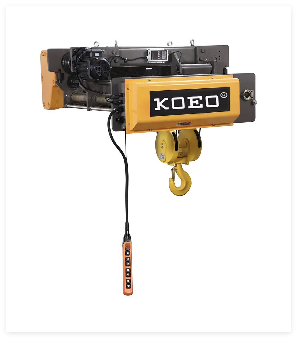 380V Heavy Duty Wire Rope Hoist Overload Protection 5T Electric Hoist 12m Lift