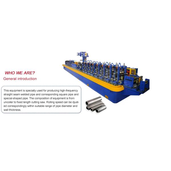 Stainless Steel SS Pipe Making Machine MS Square Tube Steel 1000kw