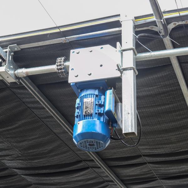 Sistema de apagão automático de estufa de filme de plástico de túnel único