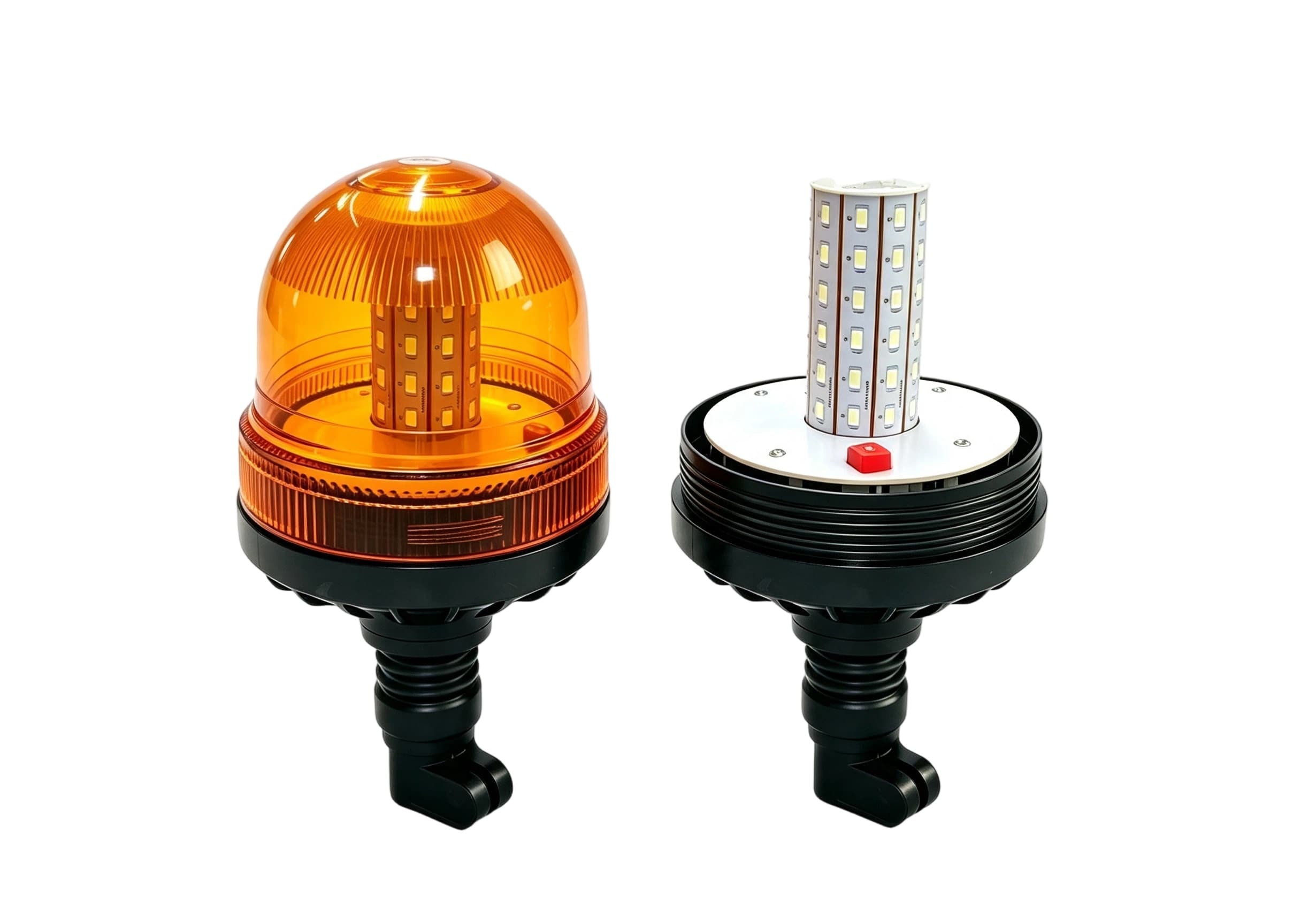 RD-308 Heavy Equipment Warning Light with Flexible DIN Pole Mount