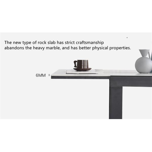 Square Retractable Slate Odm Modern Minimalist Dining Table