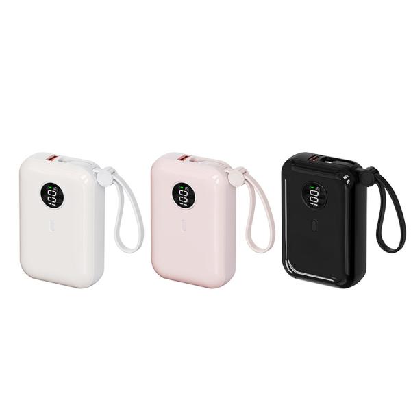 Portátil 21700 Bateria Power Bank 10000mah Carregamento rápido 79*57.7*26.9mm
