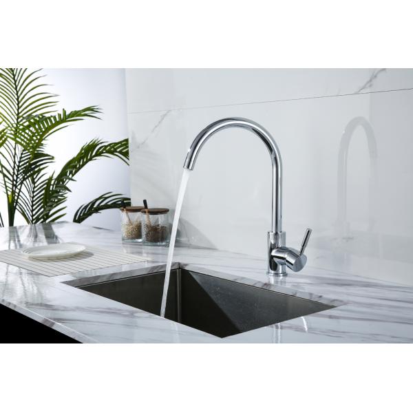 Modern Design Ceramic Valve Core Infrared Touchless Sensor Brass Faucet for Kitchen