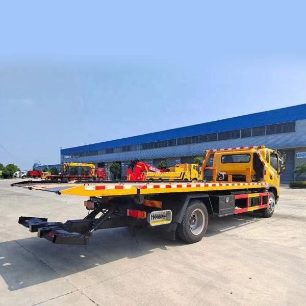 Huashen  5-8 Tons Flatbed Trailer Wrecker Truck   Tow Trucks