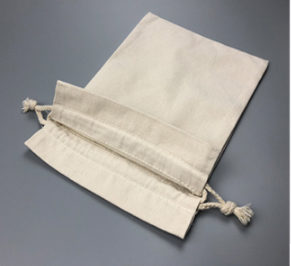 Yellow Mini Geological Sample Bags / Cotton Sample Bags With Cotton Rope