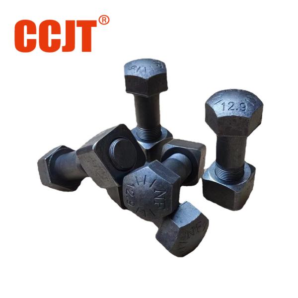 Excavator Bulldozer Loader Truck Segment Plow Bolts And Nuts Excavator Track Bolts