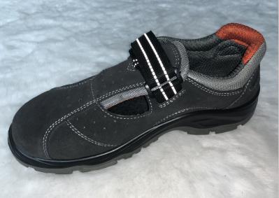Genuine Leather Sandal Safety Shoes Oil Resistant With Double Density Pu Outsole