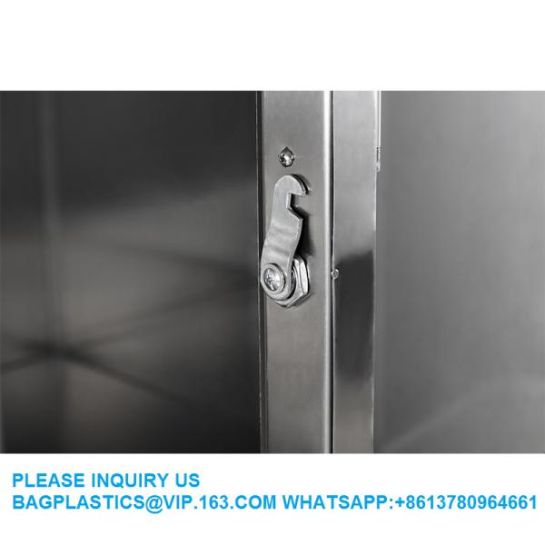Lab Furniture Supplies Factory Customized 5 Doors Metal Stainless Steel Cabinet For Laboratory