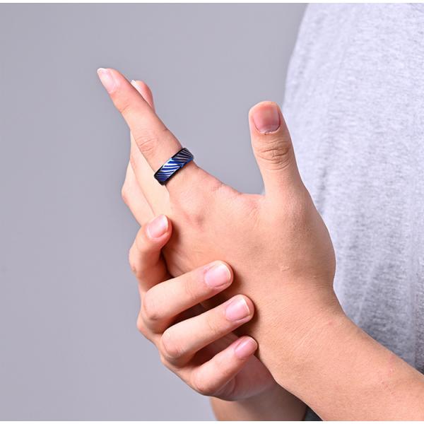 Anillos clásicos de moda para hombres Hip Hop punk con chapa de acero inoxidable