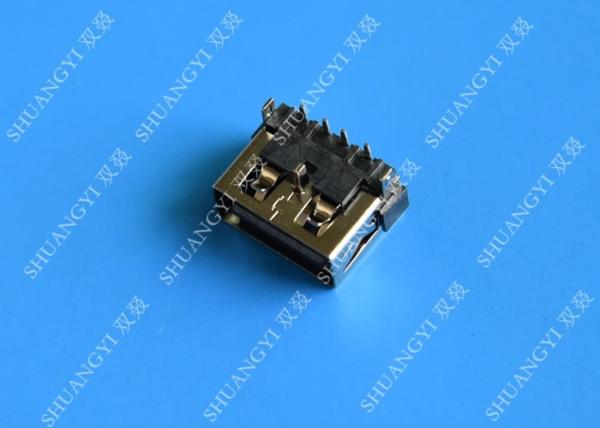 Black 4 Pin USB 2.0 A Standard USB Connector Female Port Jack Socket For PC System
