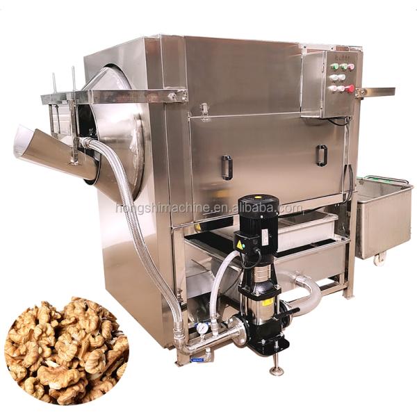 Walnut Kernel Seed Coat Removing Machine , Stable Nut Kernel Peeling Equipment