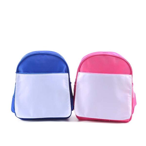 Customized Colored Sublimation Backpack Schoolbag For Kids With Detachable Printing Part