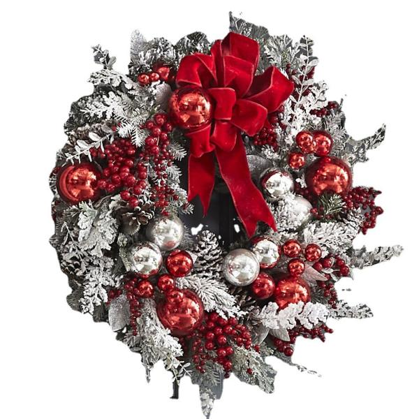 Customized Logo Merry Christmas Front Door Artificial Pine Garland for Party Decor