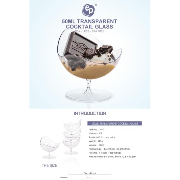 Modern design goblet shape plastic champagne glasses with cheap price