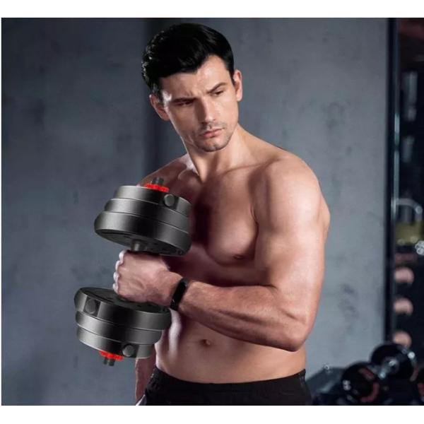 Weightlifting Gym Fitness Dumbbells 10kgs To 50kgs PVC Plastic Cement Dumbbell Set