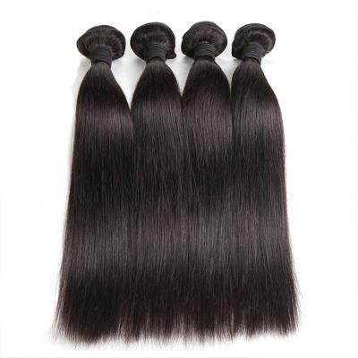 Double Machine Weft Virgin Human Hair Bundles Long Straight Hair Extensions For Thin Hair