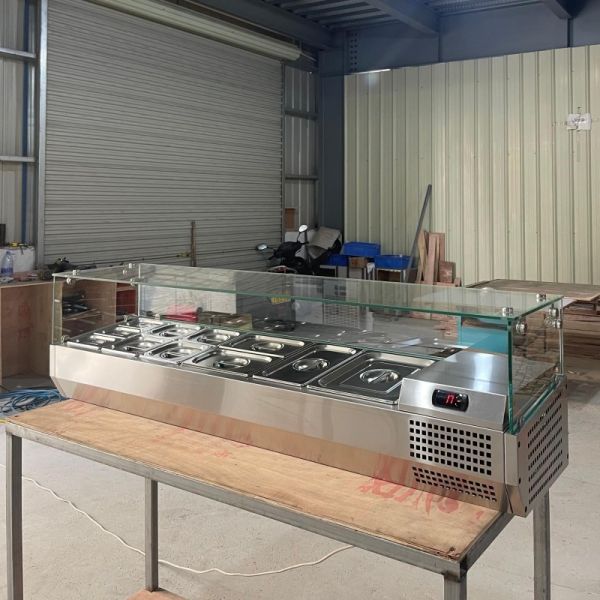 European Standard Refrigerated Salad Prep Table VRX 900 1200 1500 1800 2000mm Length